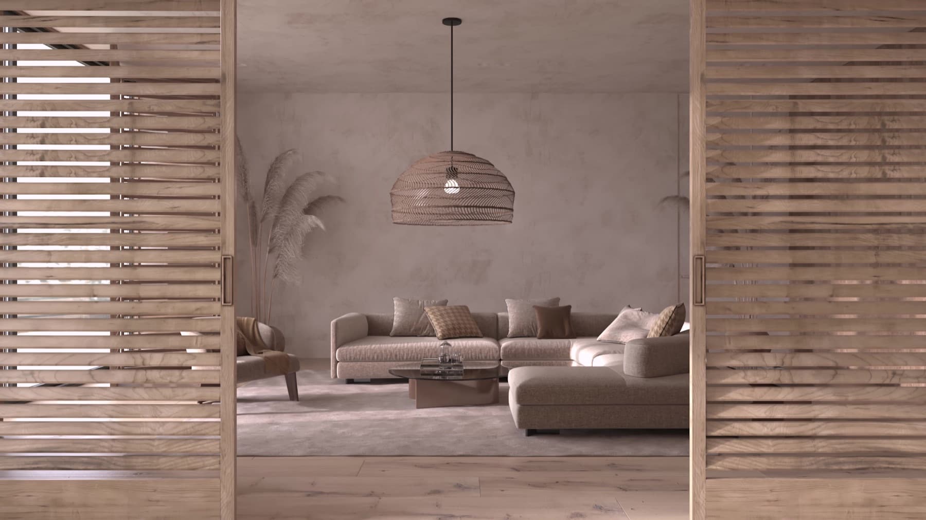 Refined contemporary residential interior