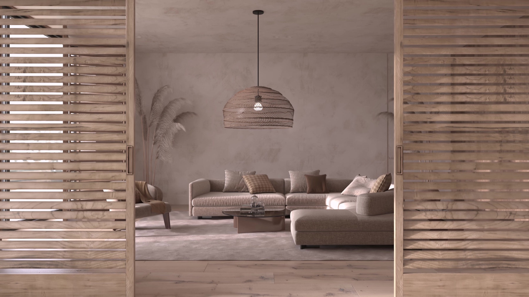 Refined contemporary residential interior