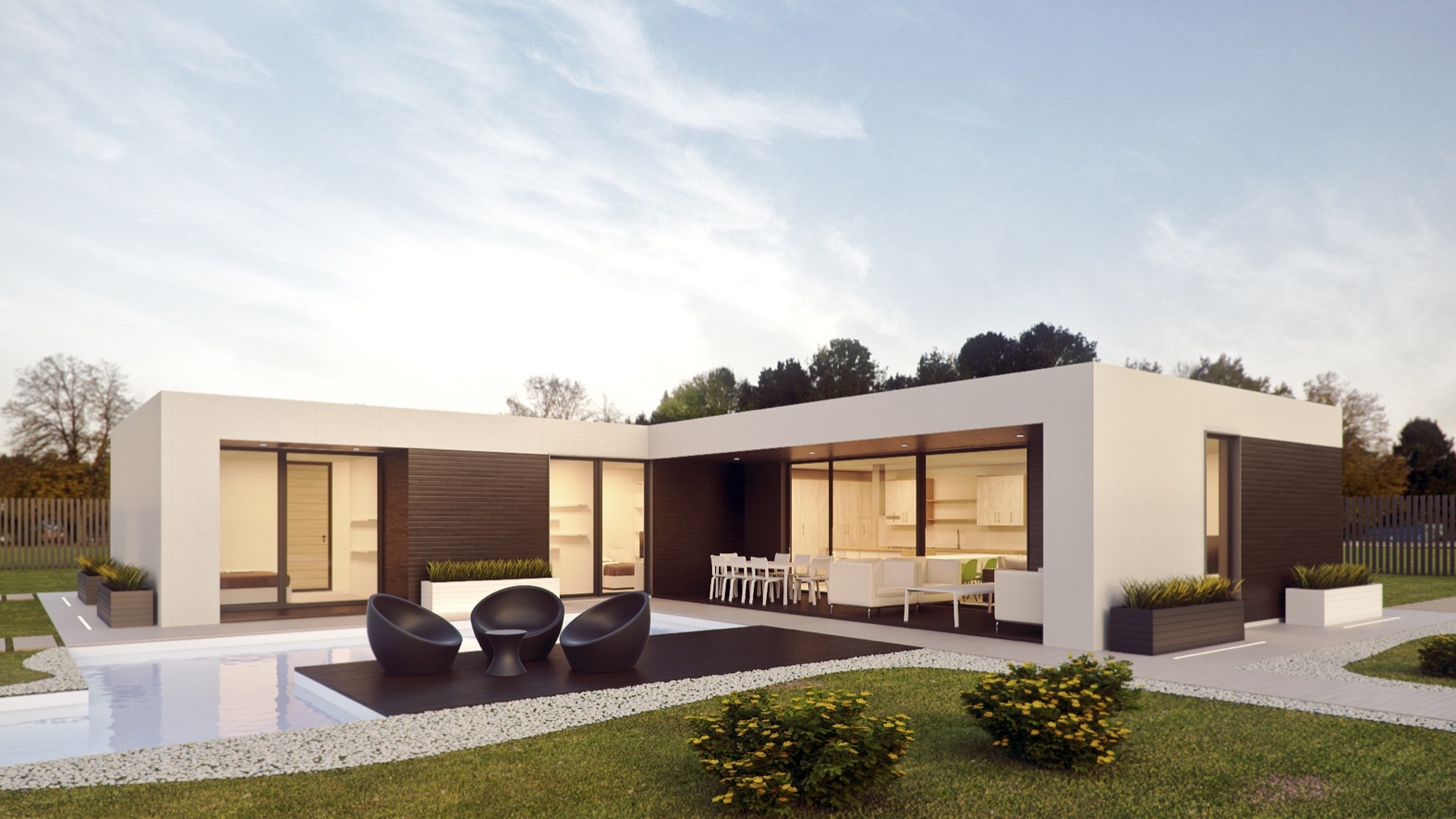 Placeholder image of a contemporary Southern California residence